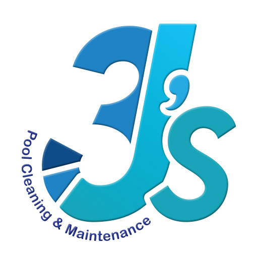 3J's Pool cleaning & maintenance logo design.
