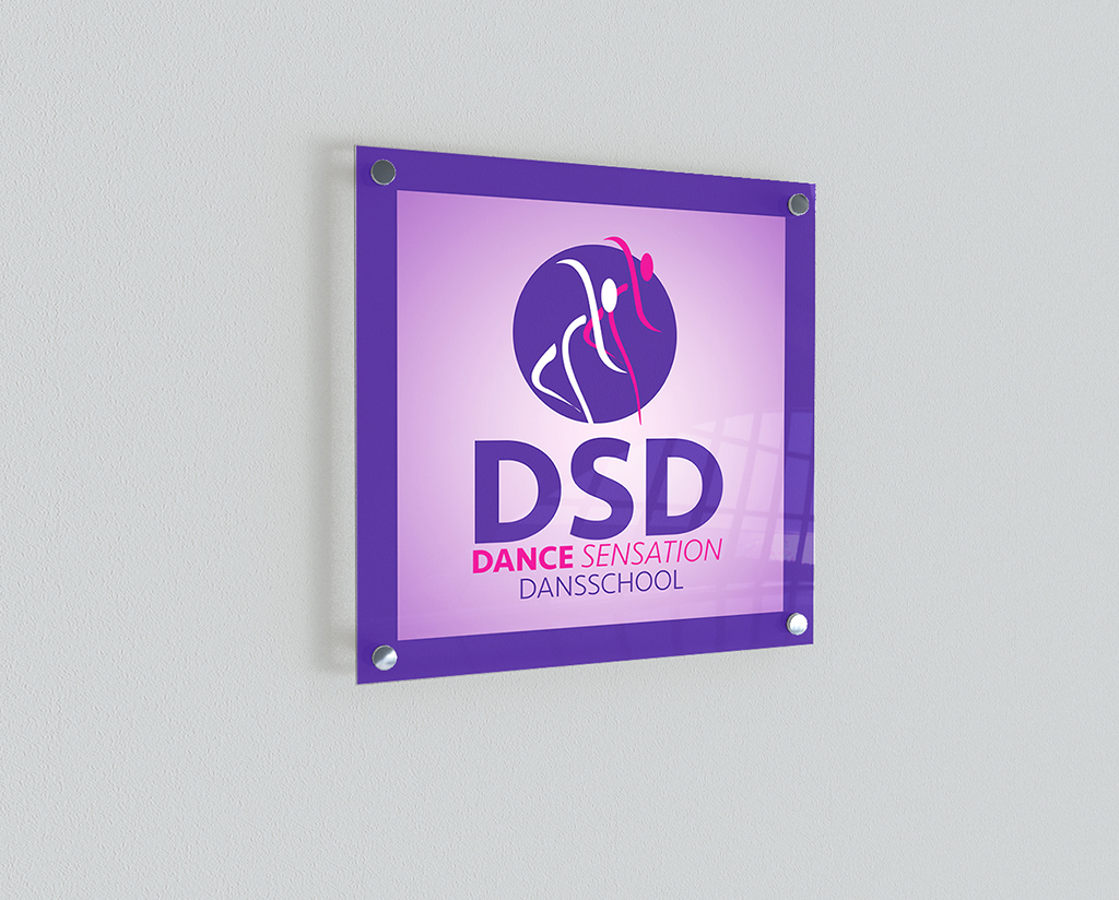 Signage of Dance Sensation Dansschool.
