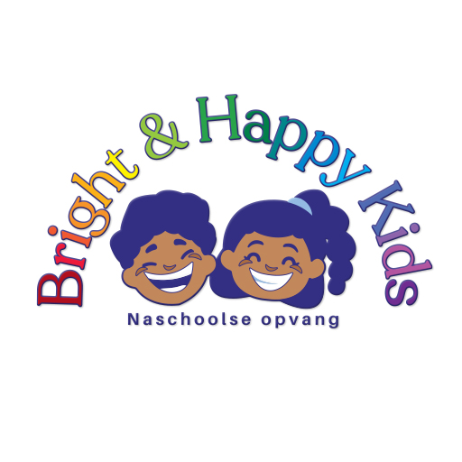 Bright & Happy Kids Naschoolse opvang logo design.
