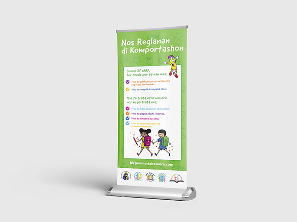 Banner mockup for Nos Reglanan di Komportashon.