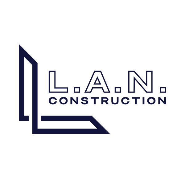 Logo of L.A.N. Construction.